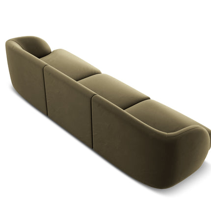 Velvet sofa, Miley, 3 seats - Green