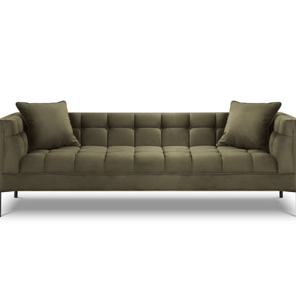 Velvet sofa, Karoo, 3 seats - Green