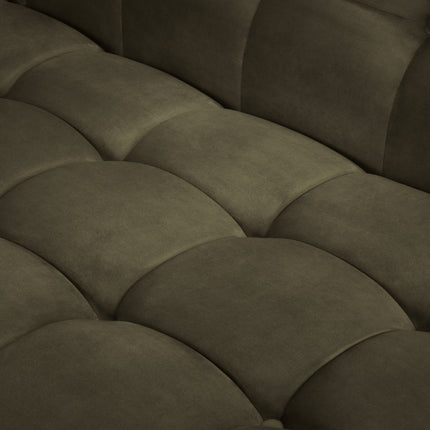 Velvet sofa, Karoo, 3 seats - Green
