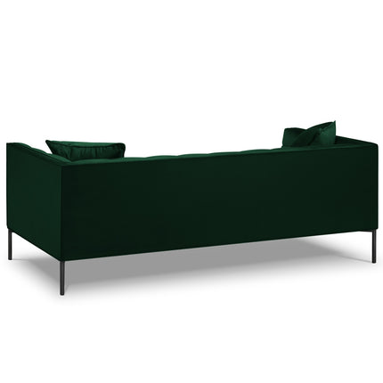 Velvet sofa, Karoo, 3 seats - Bottle green