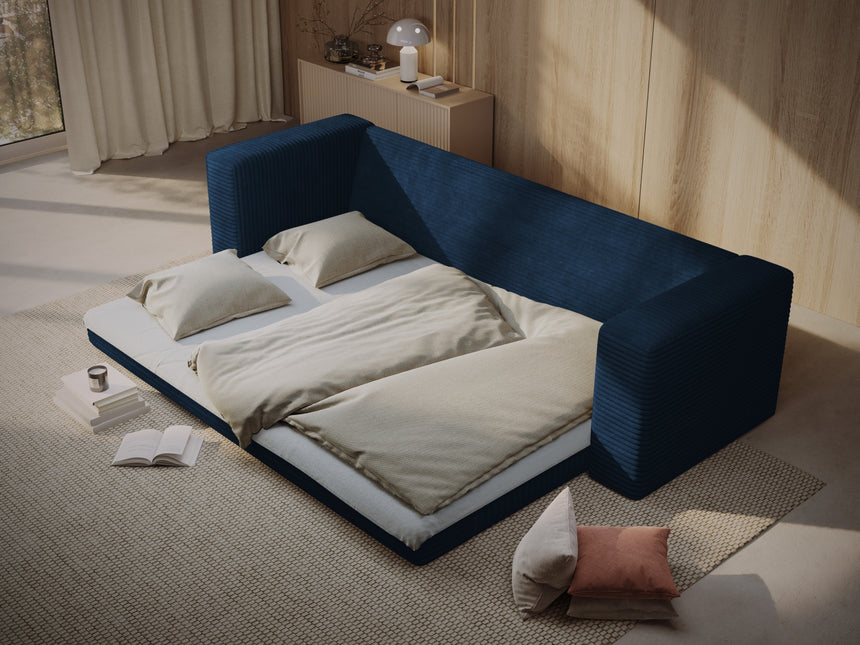 Sofa With Bed Function, Diego, 4 Seaters - Royal Blue