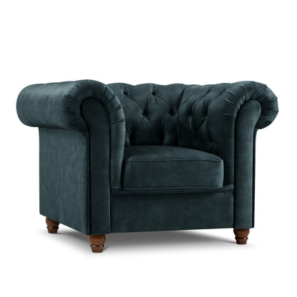 Fluwelen fauteuil,  Lapis,  1 zitplaats - Blauw