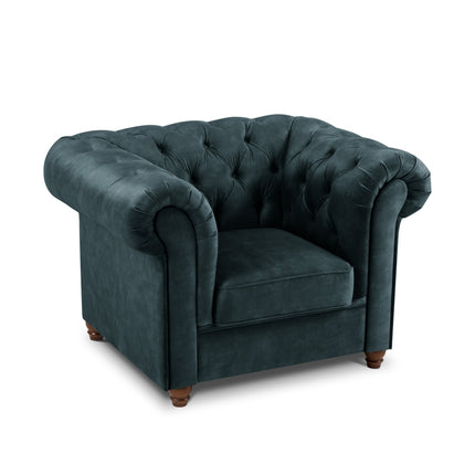 Fluwelen fauteuil,  Lapis,  1 zitplaats - Blauw