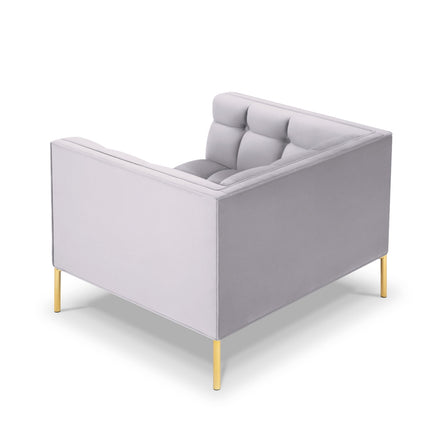 Fluwelen fauteuil,  Karoo,  1 zitplaats - Zilver