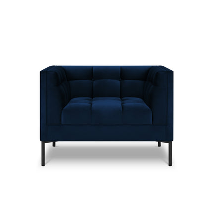 Fluwelen fauteuil,  Karoo,  1 zitplaats - Koningsblauw