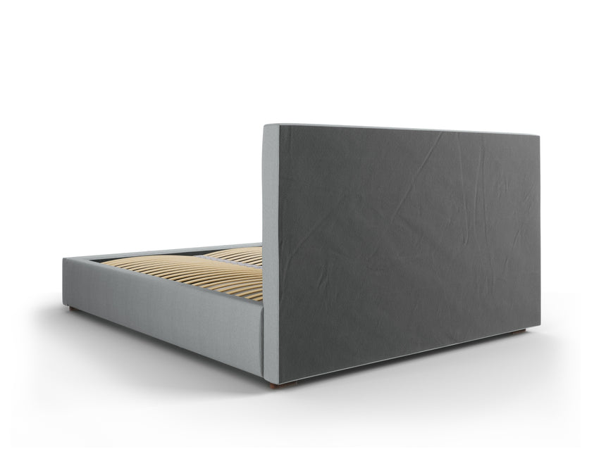 Storage bed with headboard, Seri, 223x198x106 - Light gray