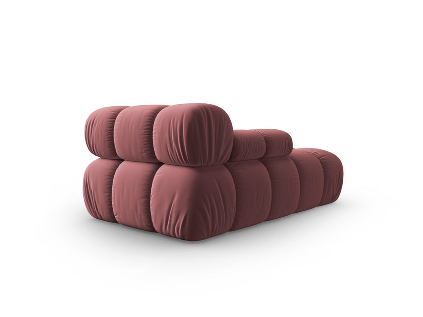 Modular velvet sofa, Bellis, 3 seats - Pink