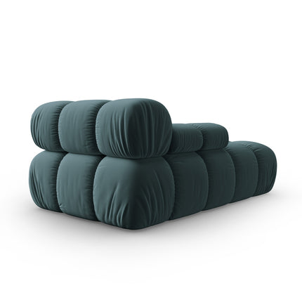 Modular velvet sofa, Bellis, 3 seats - Blue