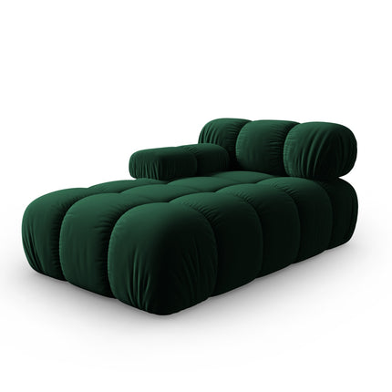 Modular velvet sofa, Bellis, 3 seats - Bottle green