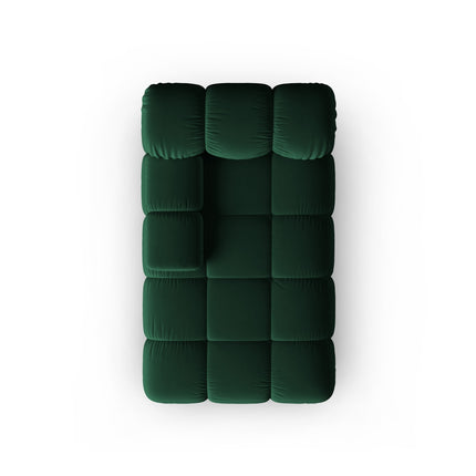 Modular velvet sofa, Bellis, 3 seats - Bottle green