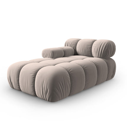 Modular velvet sofa, Bellis, 3 seats - Beige