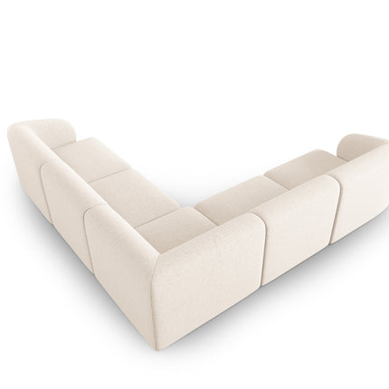 Symmetrical modular corner sofa, Shane, 6 seats - Light beige