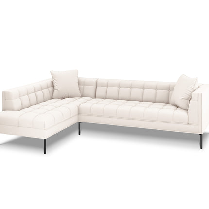 Left corner sofa, Karoo, 5 seats - Light beige