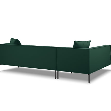 Left corner sofa, Karoo, 5 seats - Green