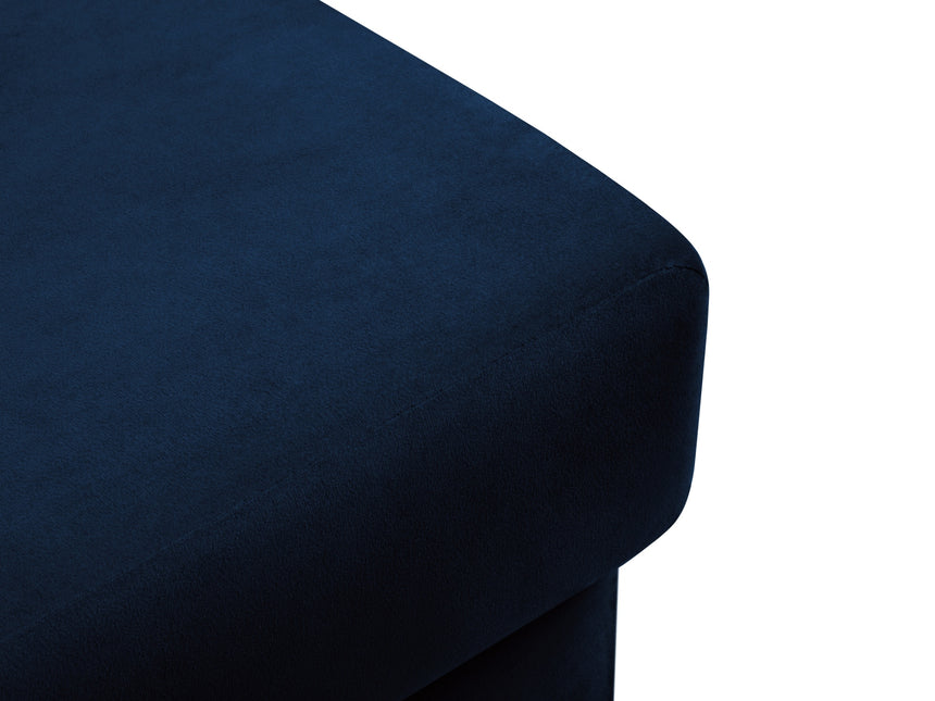 Velvet pouffe, Moghan, 1 seat - Royal blue