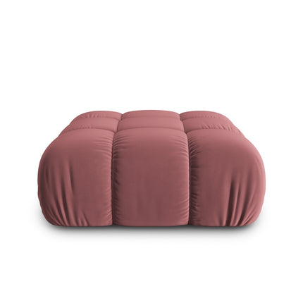Velvet pouffe, Bellis, 1-seater - Pink