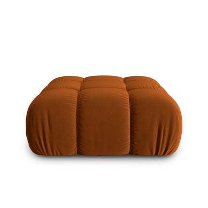 Velvet pouf, Bellis, 1-seater - Terracotta