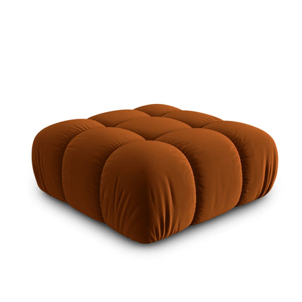 Velvet pouf, Bellis, 1-seater - Terracotta