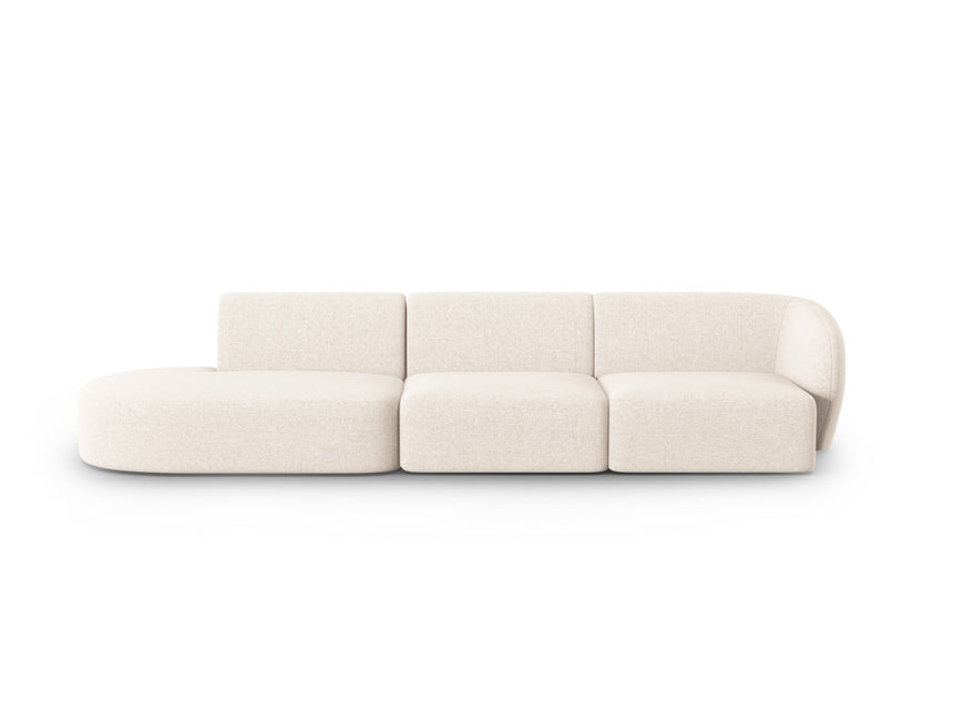 Modular sofa left, Shane, 4 seats - Light beige