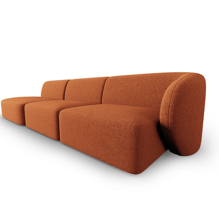 Modular sofa left, Shane, 4 seats - Terracotta