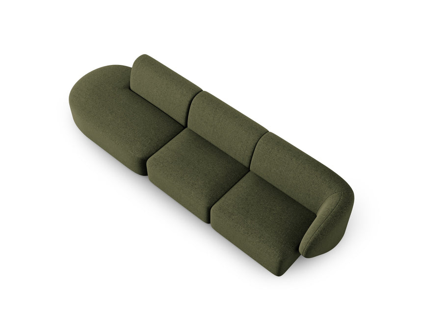 Modular sofa left, Shane, 4 seats - Green
