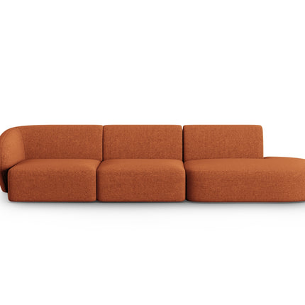Modular sofa right, Shane, 4 seats - Terracotta
