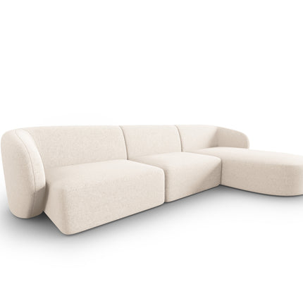 Modular corner sofa right, Shane, 4 seats - Light beige