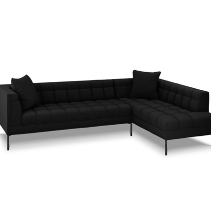 Corner sofa right, Karoo, 5-seater - Black