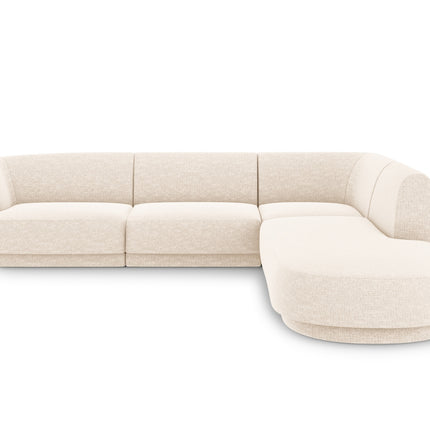 Corner sofa right, Miley, 6 seats - Light beige