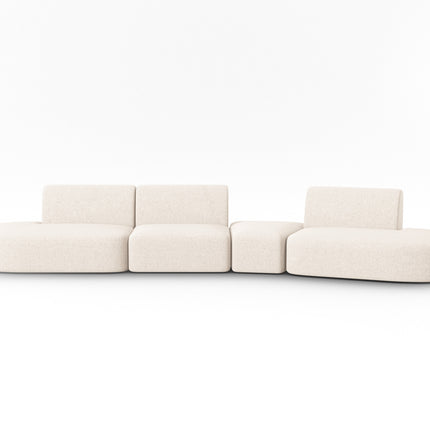 Modular sofa right, Shane, 6 seats - Light beige