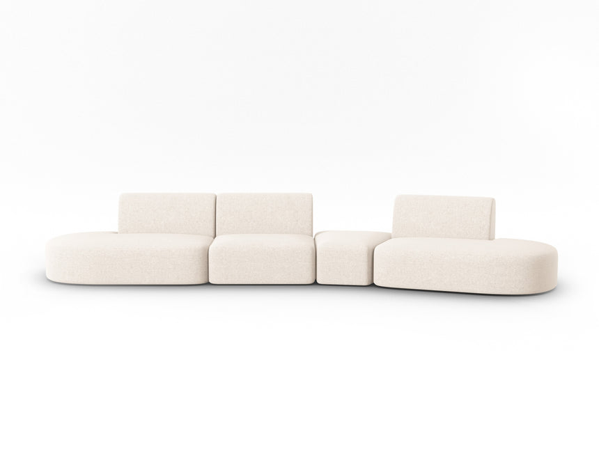 Modular sofa right, Shane, 6 seats - Light beige