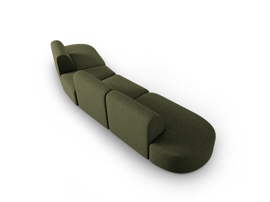 Modular sofa right, Shane, 6 seats - Green