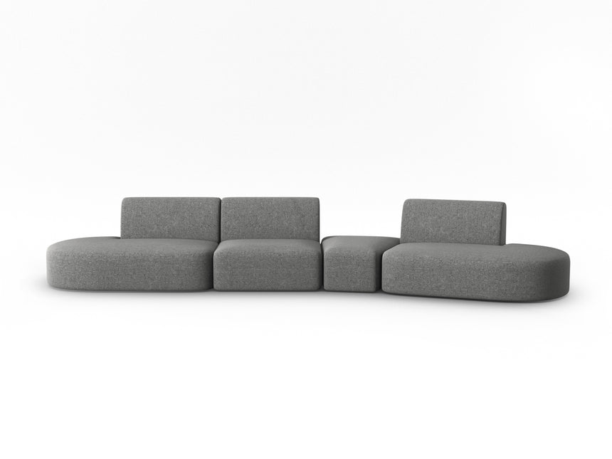 Modular sofa right, Shane, 6 seats - Dark Grey