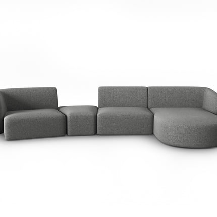Modular sofa right, Shane, 5 seats - Dark gray