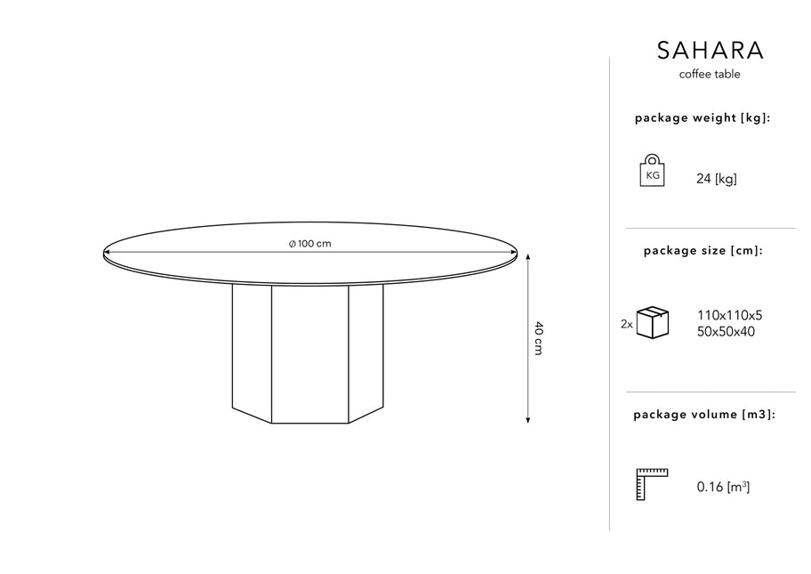 Table, Sahara, 4 Seats - Gray