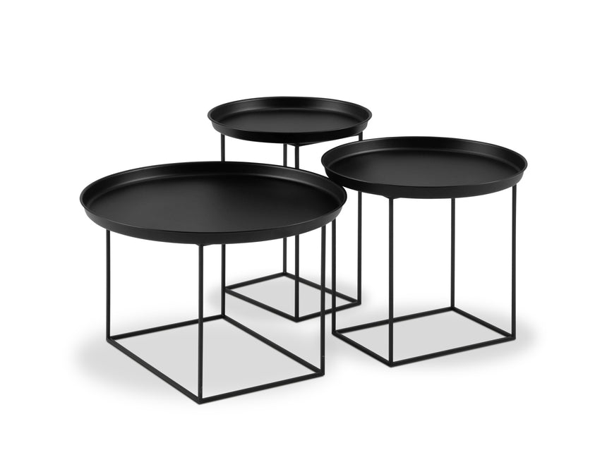 Coffee table set, Ataca, 63x63x42 - Black