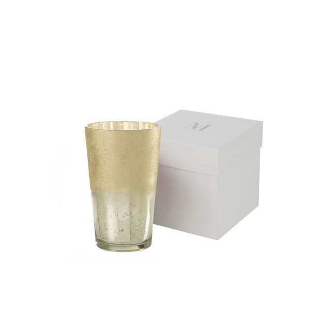 J-Line Scented Candle Deluxe - glass - silver - extra L