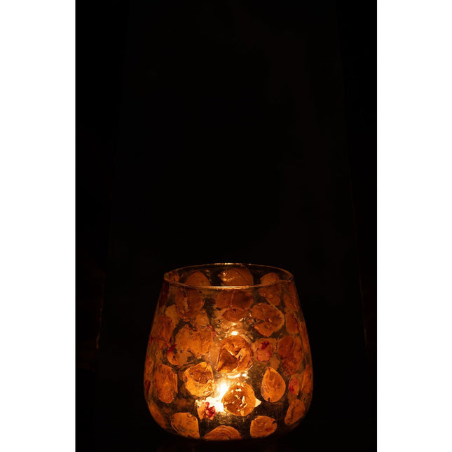 J-LinewGerard lantaarn - glas - amber - groot