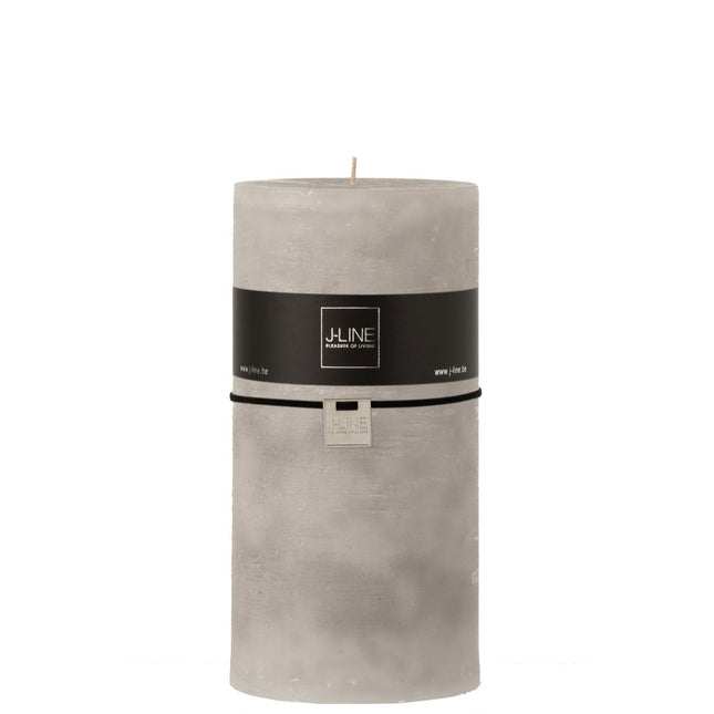 J-Line cylinder candle - light gray - 140U - XXL - 6x