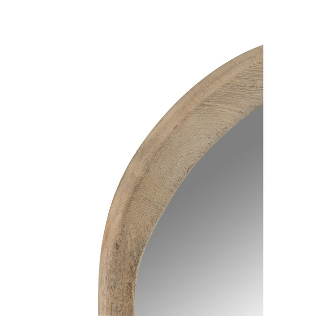 J-Line Mirror Irregular - wood - small