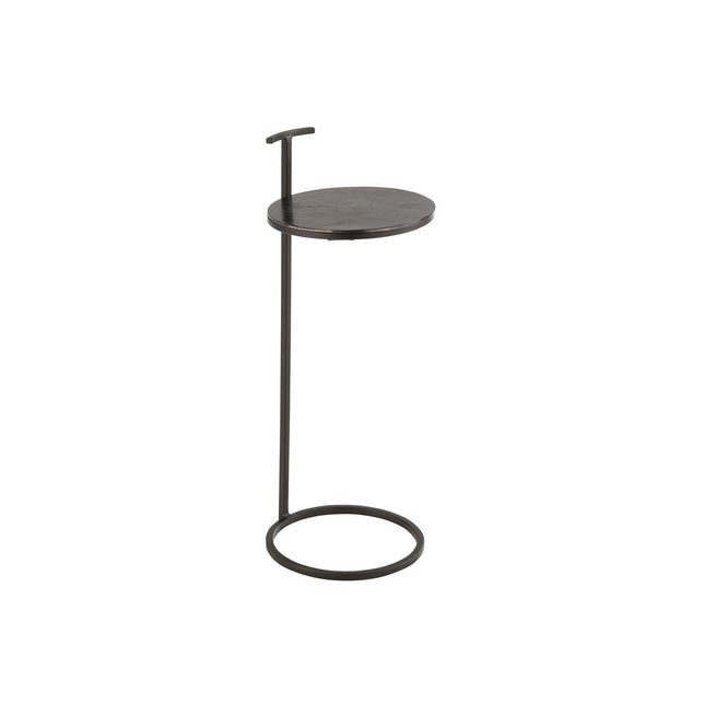 J-Line side table Toni - aluminum/iron - black
