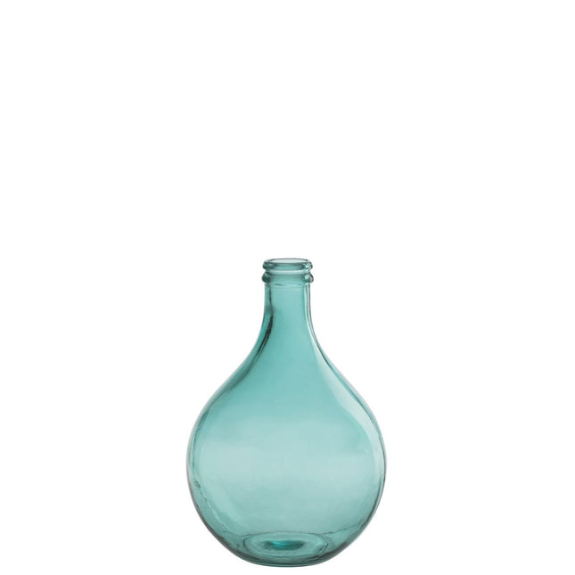 J-Line vase Lisbon - glass - aqua - small