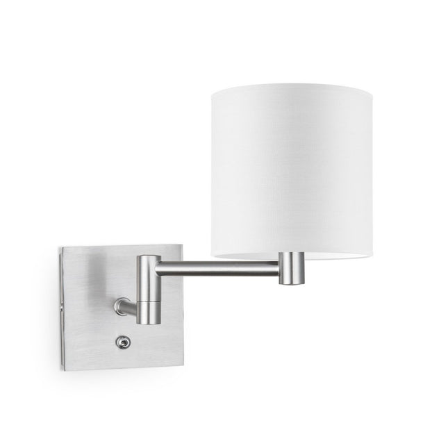 Home Sweet Home Wall Lamp - Swing, E27, white Lampshade 16x15cm