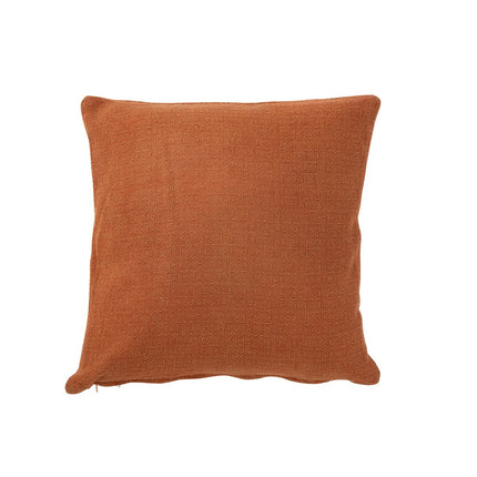 J-Line Cushion Tropical Leaf - textile - terracotta