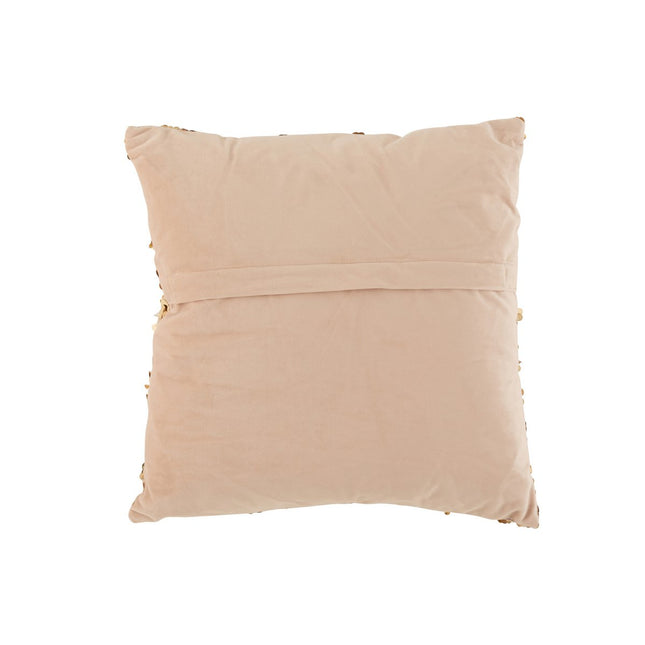 J-Line Cushion Sequin - polyester - champagne/beige