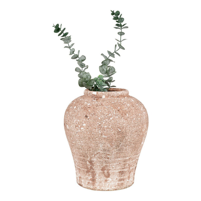 Estepona Pot - Ceramic pot, brown, 24.5x24.5x27.5 cm