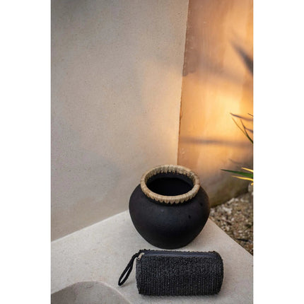 The Styly Vase - Black Natural - S