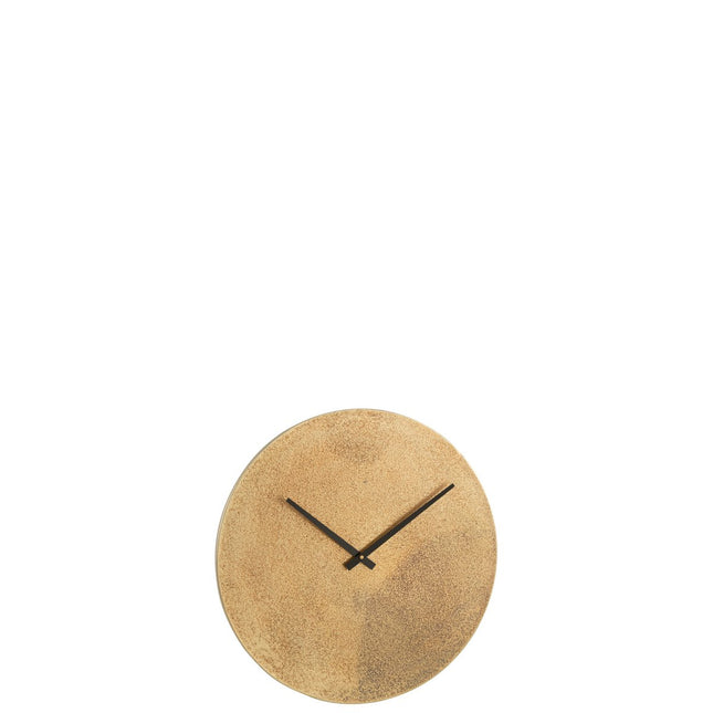 J-Line Round clock - metal - gold - S - Ø 37 cm