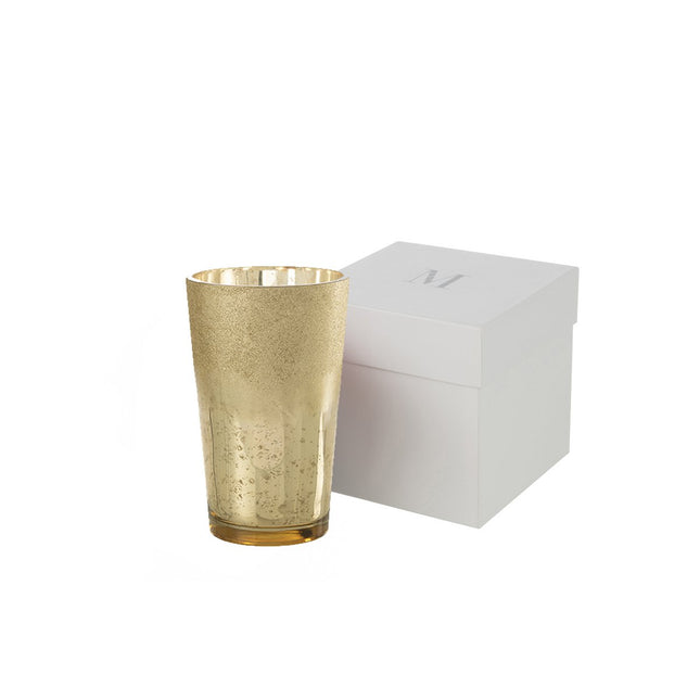 J-Line Scented Candle Deluxe - glass - gold - extra L