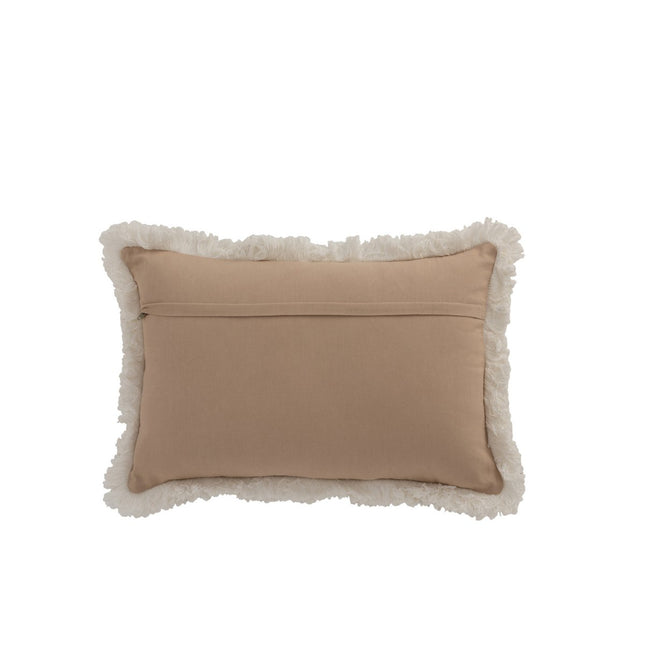 J-Line Cushion Rectangular Pattern - jute - natural/beige